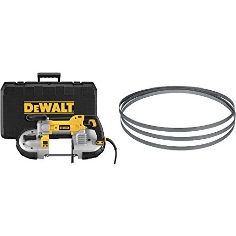 DEWALT DWM120K 10 Amp 5-Inch Deep Cut Portable Band Saw Kit with 24TPI Portable Band Saw Blade - 44-7/8-Inch, .020-Inch, Matrix Ll (3-Pack)