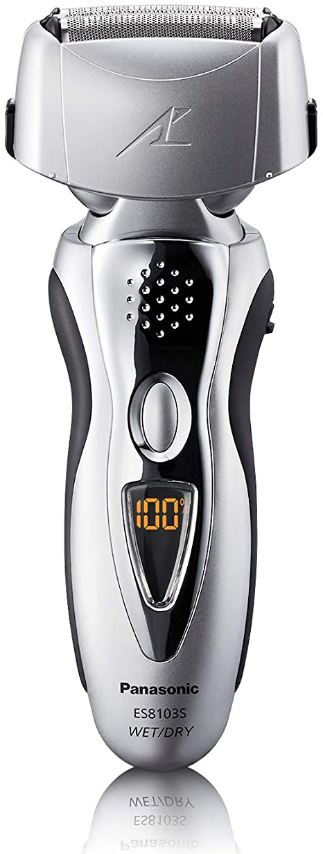 Panasonic Electric Shaver and Trimmer for Men ES8103S Arc3, Wet/Dry with 3 Nanotech Blades and Flexible Pivoting Head