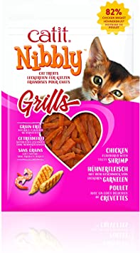 Catit Nibbly Grain-Free Healthy Cat Treats with Real Chicken