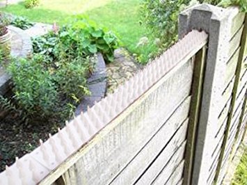 Cat Repeller Fence and Wall Spikes – Strip of 8 (13ft) White
