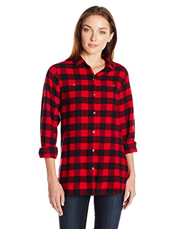 Woolrich Women's Pemberton Boyfriend Flannel Shirt