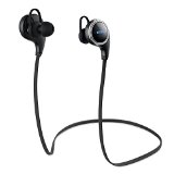 Vtin Swan Bluetooth 41 Wireless Sports Headphones Sweatproof Running Gym Exercise Stereo Earbuds Headsets Built-in MicAPT-X for iPhone Samsung and Android Phones-Retail Packaging -QY8 Pro Black