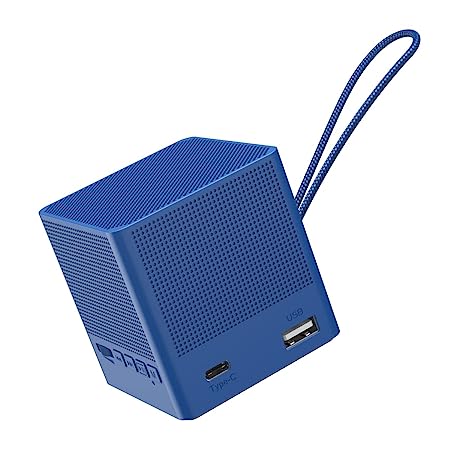 Portronics Bounce 2 5W Portable Bluetooth Speaker with in-Built FM Radio, Type C Charging Port with 5 Hrs Playback(Blue)