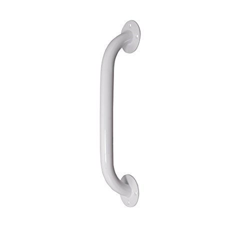 Drive Medical White Powder Coated Grab Bar, White, 12"