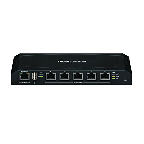 Ubiquiti TOUGHSwitch PoE - Switch - 5 Ports - Managed - Desktop (TS-5-POE) 24 V Passive PoE