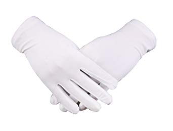 WDSKY Women's Men's Formal White Gloves for Tuxedo Parade