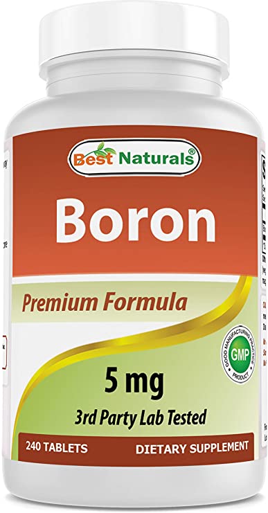 Best Naturals Boron Supplements 5 mg 240 Tablets