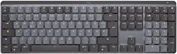 Logitech MX Mechanical Wireless Illuminated Performance Keyboard, Linear Switches, Backlit Keys, QWERTZ German Layout - Grey