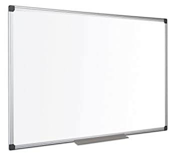 Bi-Office 1200 x 900mm Aluminium Framed Whiteboard