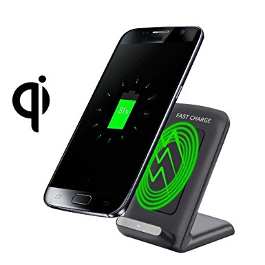 Galaxy S8/S8 Plus,YJM Qi Fast Wireless Charger Rapid Charging Stand for Samsung Galaxy S8 / S8 Plus
