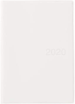 MUJI 2020 Fine Paper Schedule Note A5 Size (5.8 x 8.3 in) Monthly/Weekly Notebook White Gray Beginning December 2019