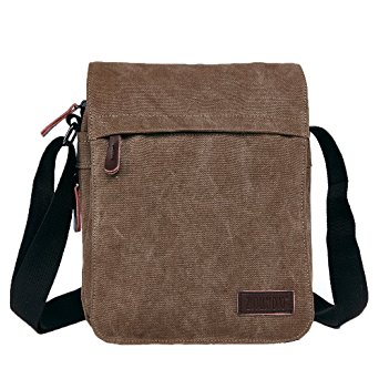 WAYLONGPLUS Canvas Messenger Bags Shoulder Bag Satchel Unisex Canvas Bag