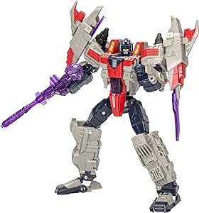 Transformers Legacy United Voyager Class Cybertron Universe Starscream, 7-inch Converting Action Figure, 8  Years