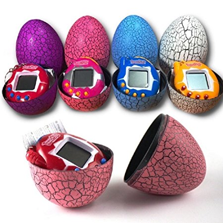 Dinosaur Egg Tumbler Virtual Cyber Digital Pets Electronic Digital E-pet Retro Funny Toy (rose pink)