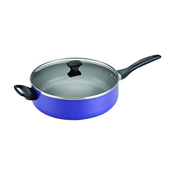 Farberware Dishwasher Safe Nonstick Aluminum 6-Quart Covered Jumbo Cooker with Helper Handle, Purple