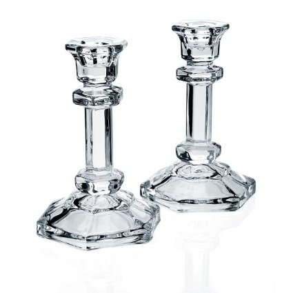 Godinger Silver 14861 Classical Crystal Candlestick Pair