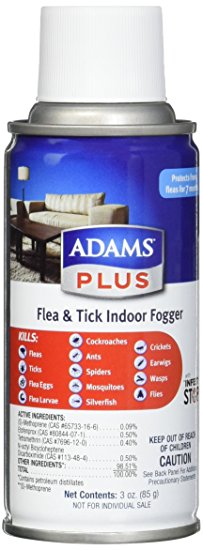 Adams Plus Flea and Tick Indoor Fogger (3 Pack), 3 oz