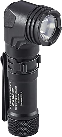 Streamlight 88087 ProTac 90 Right-Angle Light with CR123A Lithium Battery and AA Alkaline Battery - Clam