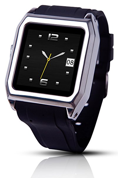 Scinex® SW30 16GB Bluetooth Smart Watch GSM Phone - US Warranty (Black / Silver)