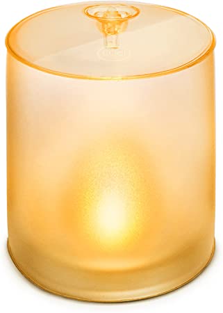 MPOWERD Luci Candle: Solar Inflatable Light, Get Peace of Mind That Traditional Candles Cannot Give, Glowing Amber Candle Flicker That Lasts Up to 18 Hours, No Batteries Needed, Waterproof