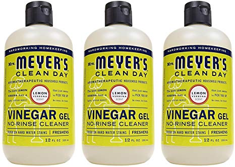 Mrs Meyers Clean Day Vinegar Gel Cleaner, Lemon Verbena, 12 oz, pack of 3