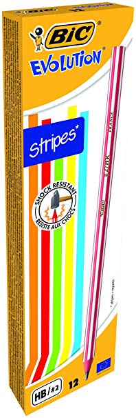 BIC HB Evolution Colourful Graphite Pencil (Box of 12)