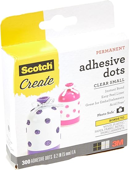 3M Scotch Permanent Adhesive Dots-Small Craft