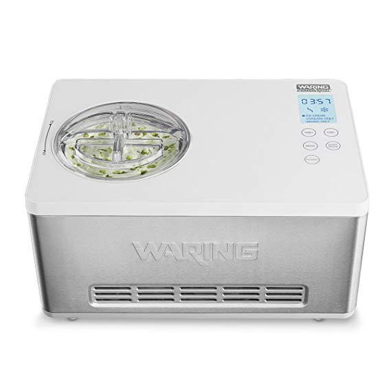 Waring Commercial WCIC20 Ice Cream Maker, Silver