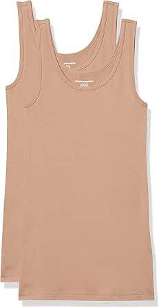 Amazon Essentials Women's Slim-Fit Tank, Pack of 2