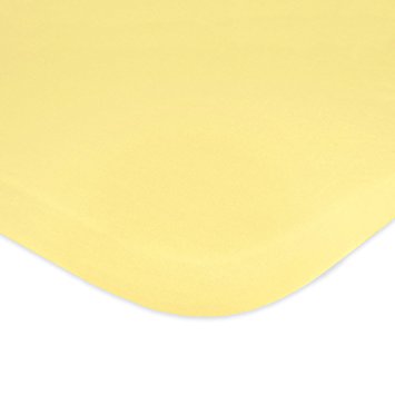 Carter's Jersey Knit Fitted Bassinet Sheet, Leaf/Yellow