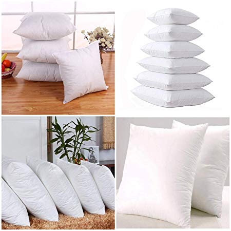 Iyan Linens Ltd 18" x 18" - 4 Packs - Cushion Pads with Bounce Back Polyester Hollow Fibre