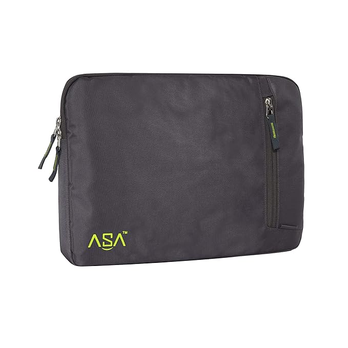 ASA Global Solution 14 Inch Premium Laptop Bag Sleeve Case Cover Pouch MacBook Pro Made in India, Grey