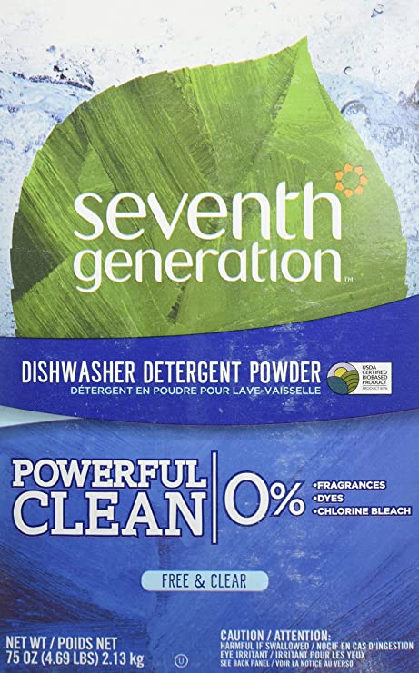 Quidsi Seventh Generation Auto Dish Powder - Free & Clear - 75 oz - 2 pk
