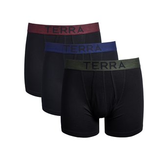 Terra® Men's Cotton Classic Stretch Boxer Brief, Assorted Underwear, 3-Pack