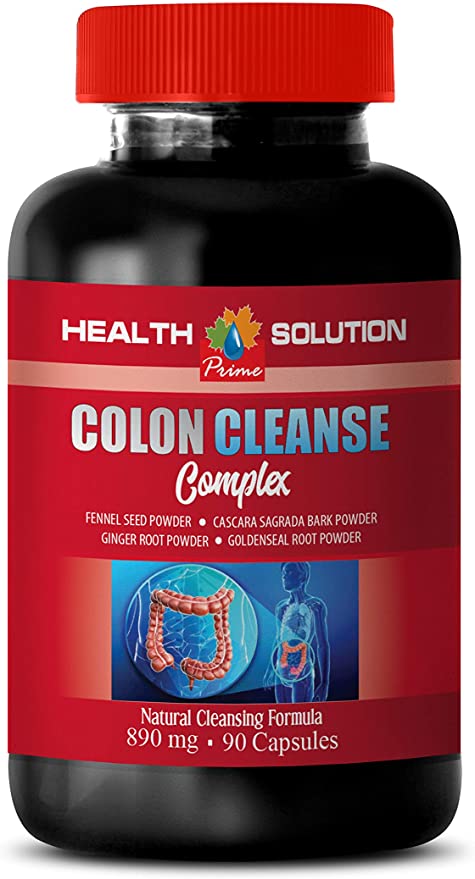 Colon Ultra Cleanse - Colon Cleanse Complex - Ginger Root Extract Pills - 1 Bottle 90 Capsules