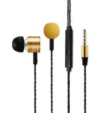 Stoon Earbuds In-Ear Headphones Cell Phone Headset Earphones with Mic Stereo and Volume Control for iPhone 6 6 Plus iPod iPad Samsung S6 S5 HTC LG G4 G3 Android Smartphones MP3 Players Gold