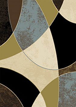 Home Dynamix HD973 Optimum Collection Modern Contemporary Area Rug, 5-Feet 2-Inch by 7-Feet 2-Inch, Multicolor/Blue