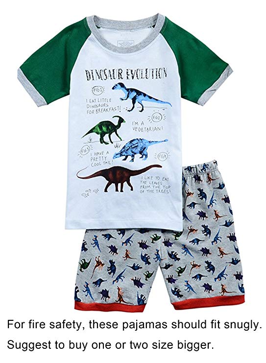 Babypajama Airplane Little Boys' Short Pajama Set 2 Piece T-Shirt & Pants