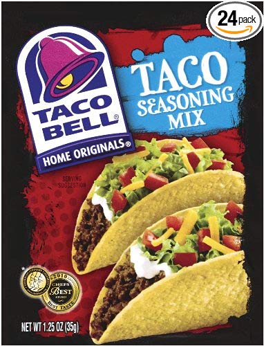 Taco Bell Taco Seasoning, 1-Ounce Pouches (Pack of 24)