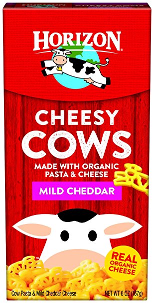 Horizon Organic Classic Mac Cheese, Pasta Cows and Mild Cheddar, 6 Ounce