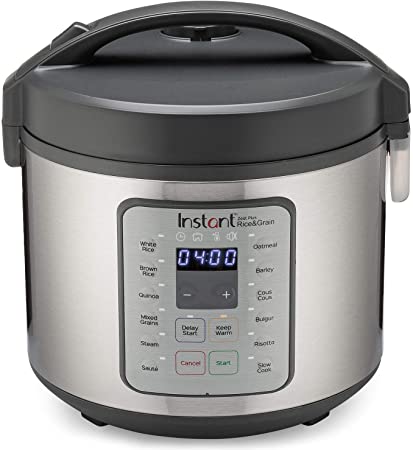 Instant Zest Plus 20 Cup Rice Cooker, Steamer, Slow Cooker,13 One Touch Programs, No Pressure Cooking Functionality