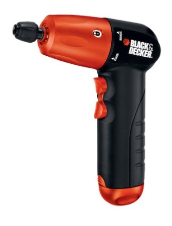 Black & Decker AD600 6-Volt Alkaline 1/4-Inch Hex Cordless Drill/Driver with Accessory Assortment