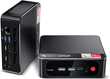 Beelink SER5 Mini PC, AMD Ryzen 7 5800H(7nm, 8C/16T) up to 4.4GHz, Mini Computer 16GB DDR4 RAM 500GB NVME SSD, Micro PC 4K@60Hz Triple Display, Mini Gaming Computer WiFi6 BT5.2 57W HTPC