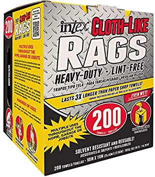 WIPING RAGS 10X11" 200PK