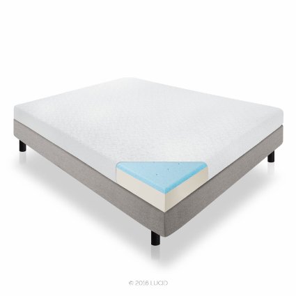 LUCID 6 Inch Memory Foam Mattress - Dual-Layered - CertiPUR-US Certified - Firm Feel - Twin XL Size