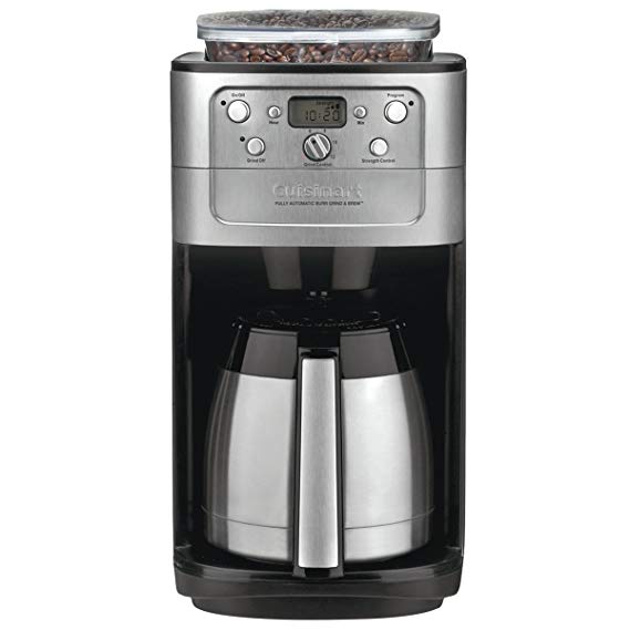 CUISINART DGB-900MTWBIHR Refurbished Automatic Burr Grind & Brew Thermal TM 12 Cup Coffeemaker, Silver