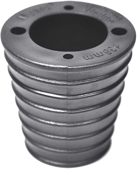 Myard MP UW38H4 Umbrella Cone Wedge Spacer for Patio Table Hole Opening or Base 1.8 to 2.4 Inch, Umbrella Pole Diameter 1 1/2" (38mm, Black)