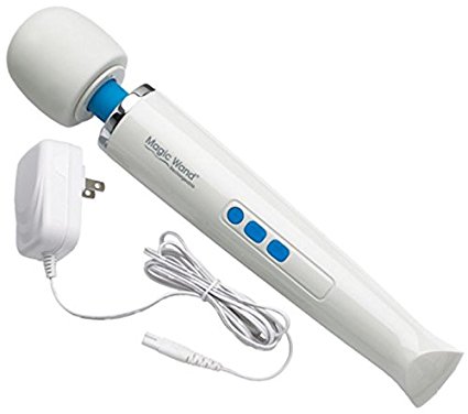 Great Gift - New Rechargeable Magic Wand Original Premium Electric Body Massager   Includes a Free Hemp Seed Massage & Body Oil 2 oz