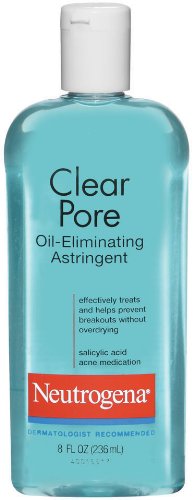 NeutrogenaClear Pore Oil Eliminating Astringent, 8 Ounce