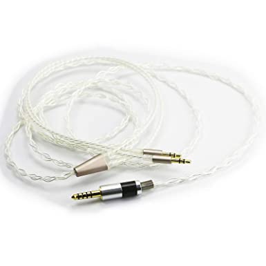NewFantasia HiFi Cable with 4.4MM Balanced Male to Dual 3.5mm Connector only Compatible with Hifiman Sundara, Ananda, Arya Headphones Compatible with Sony WM1A, NW-WM1Z